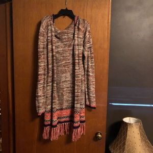 Hooded Long Cardigan